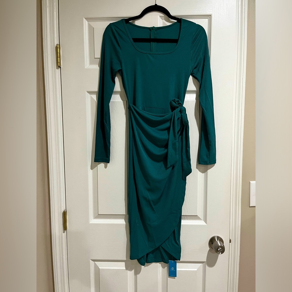 Bodycon Wrap Midi Dress